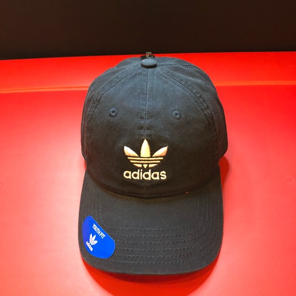 adidas Accessories - Adidas dark blue trefoil hat